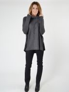 Textured Drawstring Tunic by Kinross Cashmere