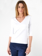 The 3/4 Sleeve V-Neck by A'nue Miami