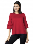 The Double Bell Sleeve Top by A'nue Miami