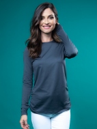 The Long Sleeve Ruched Top by A'nue Miami