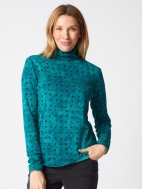 Tie Dye Ruched Turtleneck by Habitat