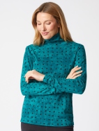 Tie Dye Ruched Turtleneck by Habitat