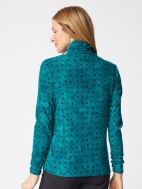 Tie Dye Ruched Turtleneck by Habitat