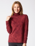 Tie Dye Ruched Turtleneck by Habitat