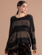 Toffee Pocket Stripe Sweater by Alembika