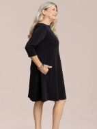 Trapeze Dress 3/4 Sleeve by Sympli