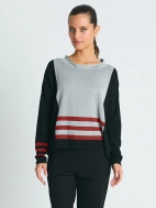 Triple Stripe Crewneck by Planet by Lauren G