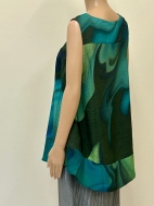 V-Neck Art Print Top by Ozai N Ku