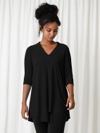 V-Neck Double Over Tunic by Sympli