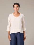 V-Neck Vent Top by Cut Loose