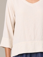 V-Neck Vent Top by Cut Loose