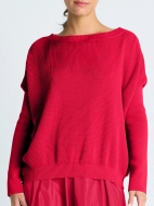 Waffle Basic Crewneck Sweater by Planet by Lauren G