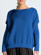 Waffle Basic Crewneck Sweater by Planet by Lauren G