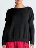 Waffle Basic Crewneck Sweater by Planet by Lauren G