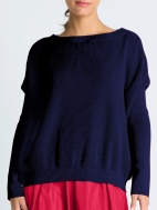 Waffle Basic Crewneck Sweater by Planet by Lauren G