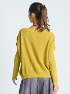 Waffle Basic Crewneck Sweater by Planet by Lauren G