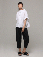White Crinkle Shirt by Ozai N Ku