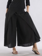 Wide Leg Pant w/ Over-skirt Panels by Luna Luz