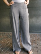 Wide Leg Yoked Trousers by Sarah Pacini