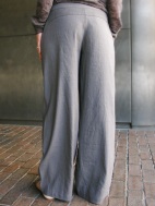 Wide Leg Yoked Trousers by Sarah Pacini