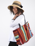 Ya-Ya Striped Tote Bag by Dupatta Designs