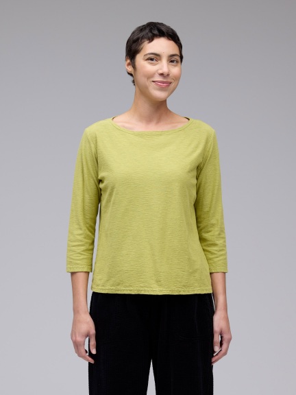 3/4 Slv Boatneck Tee by Cut Loose
