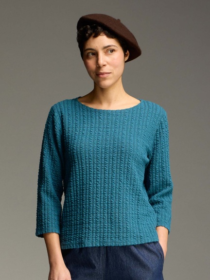 3/4 Slv Boatneck Tee by Cut Loose