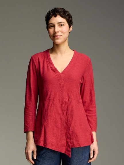 3/4 Slv Wrap Top by Cut Loose