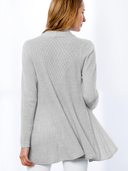 Back Detail Cardigan by Kinross Cashmere