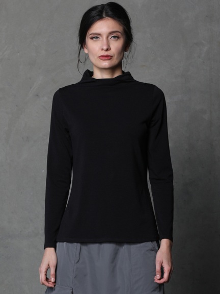 Basic Mock Neck Top by Beau Jours