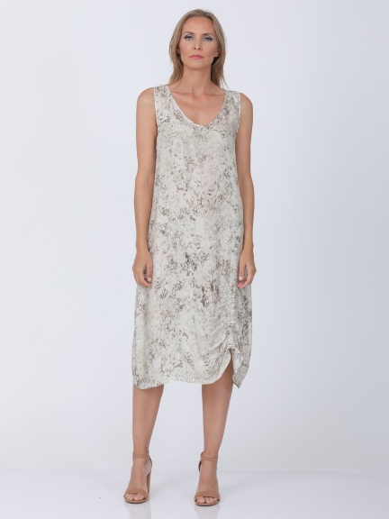 chinese dress ladies Bernadette Dress Georgette Chamomillefield Beige