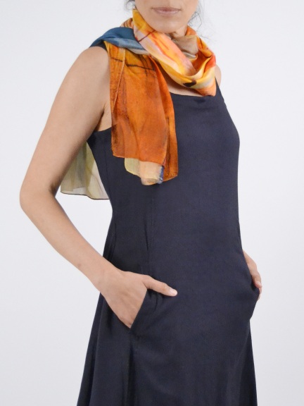 Bonito Floral Silk Scarf by Dupatta Designs