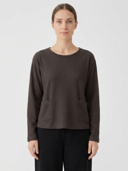 Boxy Shirt with Pockets by PacifiCotton