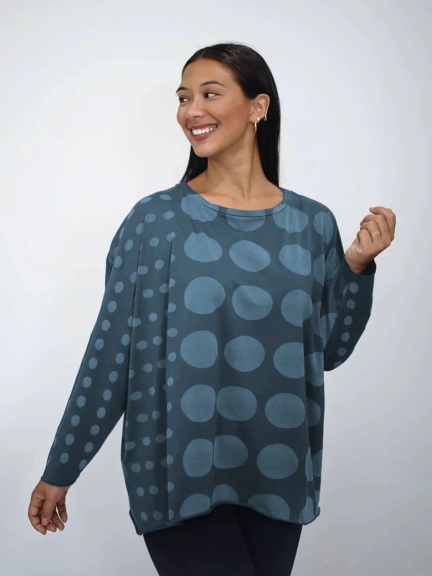 Boxy Tee with Circles by Planet by Lauren G