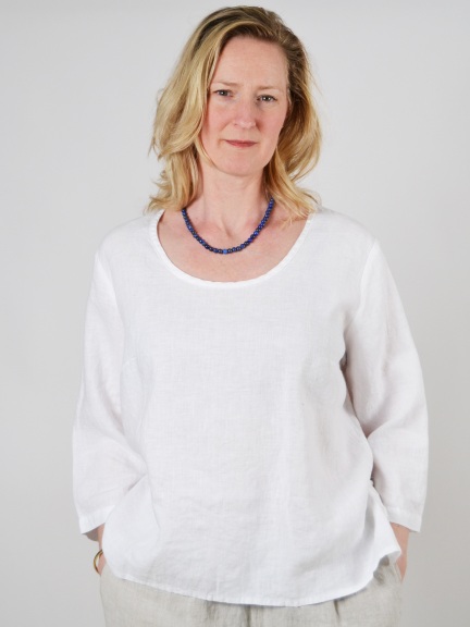 Button Crop Pullover by Flax