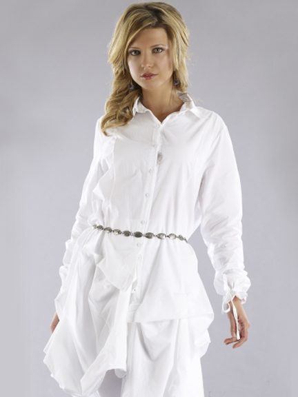 button up tunic dress