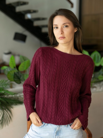Cable Car Sweater by Echo Verde