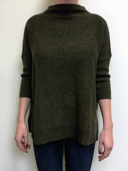 Cashmere Easy Texture Sweater by Kinross Cashmere