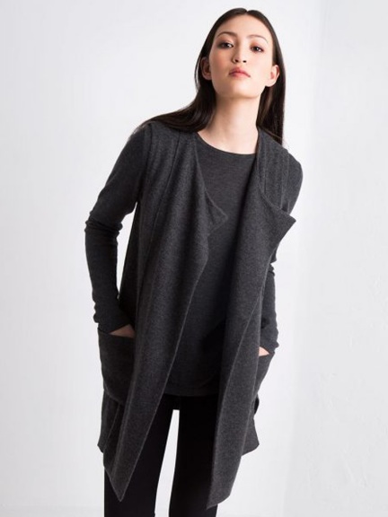 Cashmere Pocket Vest by Kinross Cashmere at Hello Boutique
