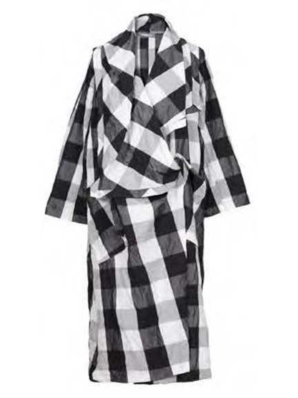 Checkered Long Jacket by Alembika
