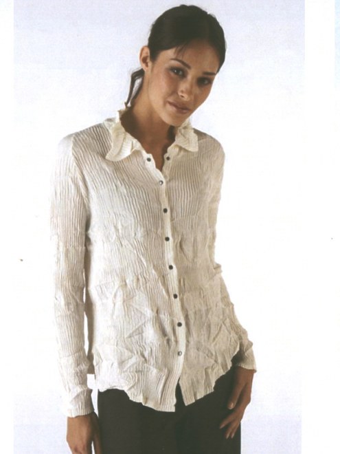 Crinkle Crystal Shirt by Babette at Hello Boutique