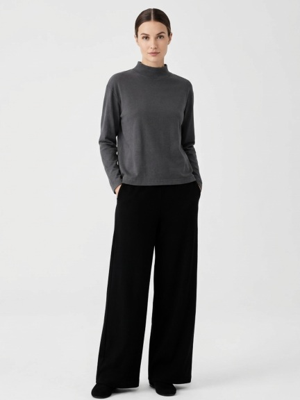Crop Mock Shirt by PacifiCotton