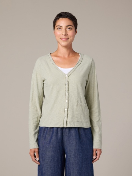 Crop Pkt Cardi by Cut Loose