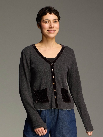 Crop Pocket Cardi by Cut Loose