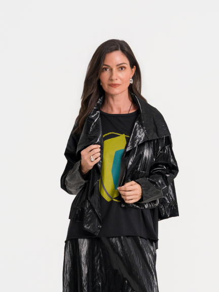 Cropped Asymmetrical Jacket by Planet by Lauren G