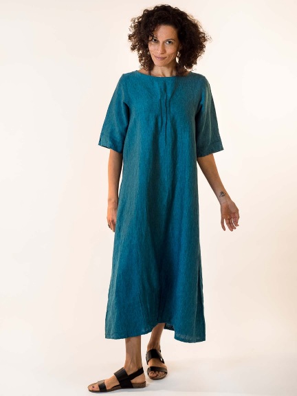 bryn walker linen dress Bryn Walker Plus Size Angelina Cross-Dyed Linen Round Neck Sleeveless High-Low Ruffle Dres, Womens, 1X, Radda