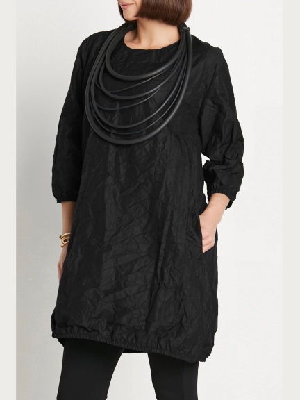 Crushed Black Dress