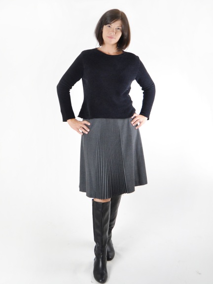 Crystal Pleated Skirt by Peace of Cloth