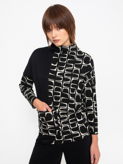 Ozai N Ku Mellow Popover Top, Butter/Slate