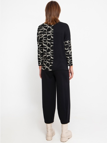 OZAI N KU Horizon Print Top
